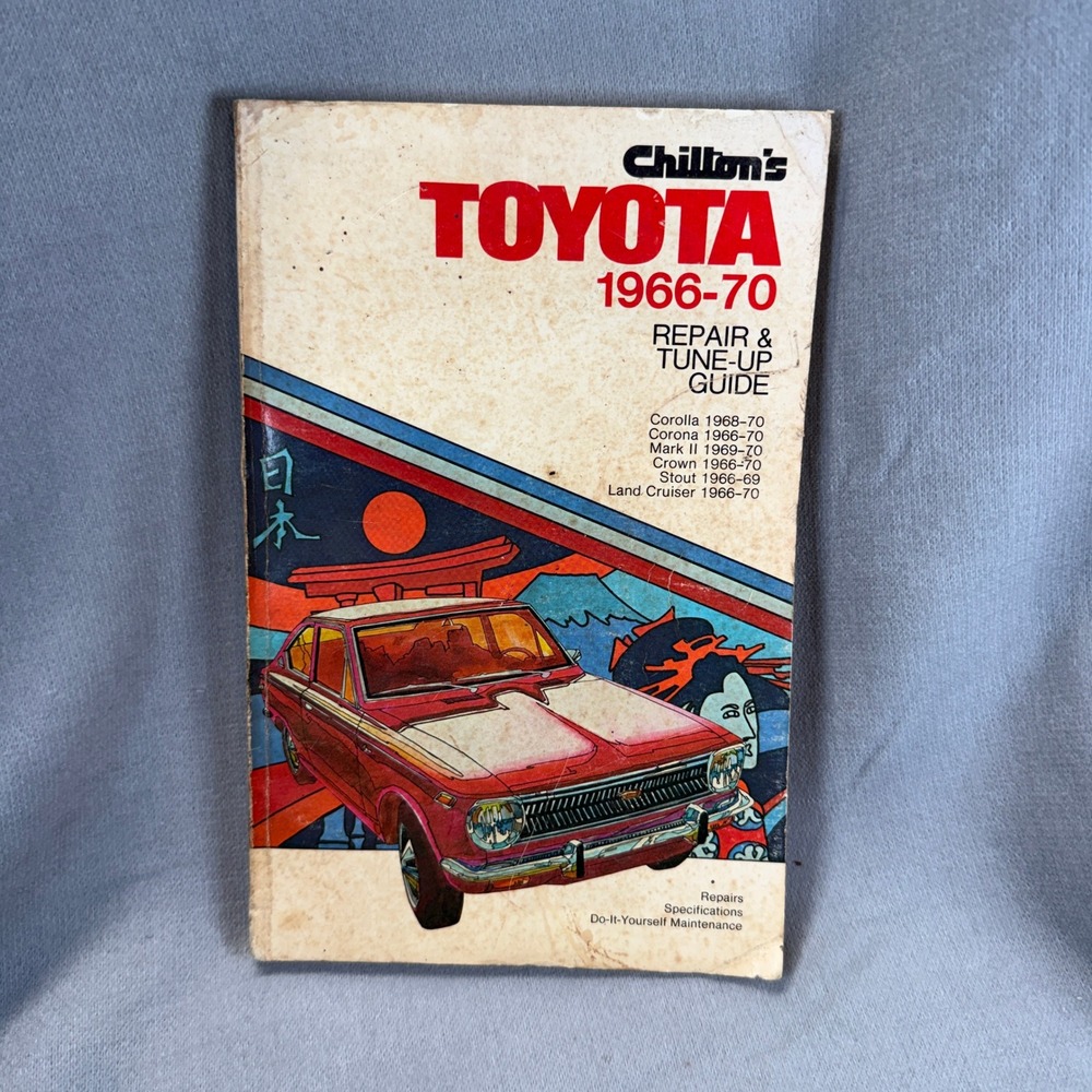 Chilton Toyota Repair Guide 1966-70 Corolla Land Cruiser Stout Manual Vintage